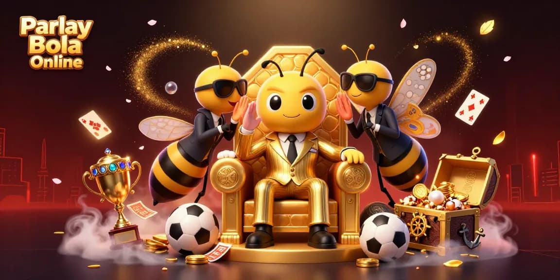 Gain insights into Parlay Bola Online with dynamic sports betting visuals and engaging characters.