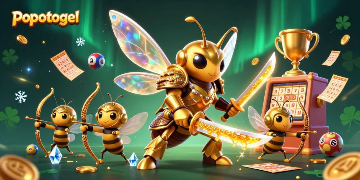 Experience thrilling lottery excitement with popotogel as 3D characters engage in vibrant action.