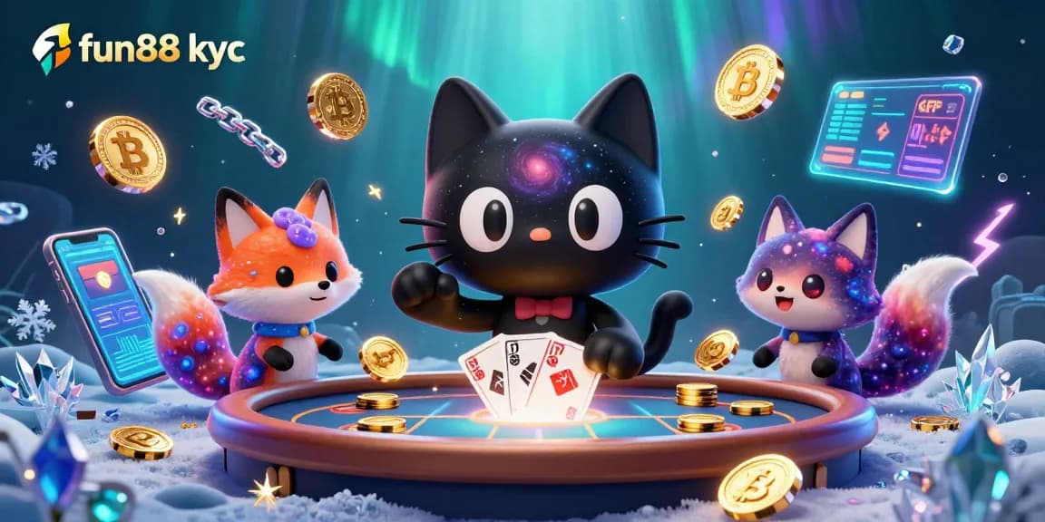 Chơi fun88 kyc với một chú mèo đen huyền bí và bạn đồng hành đầy màu sắc trong một sòng bài