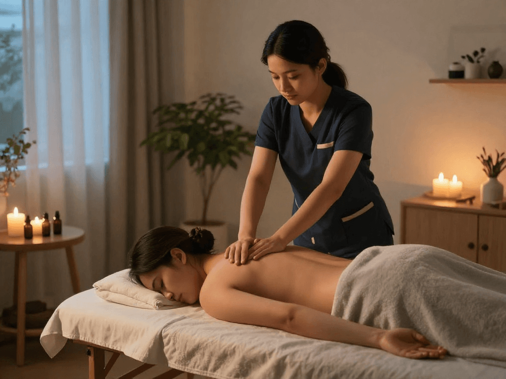 Discover premium 영등포출장 massage services in a serene home setting with a professional therapist.
