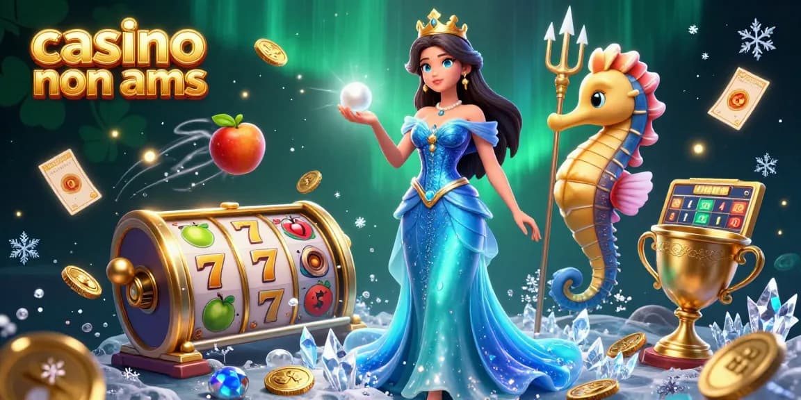 Vivi un'esperienza di gioco emozionante nei casinò non AAMS con questa vivida illustrazione subacquea che presenta personaggi incantevoli ed elementi avvincenti.