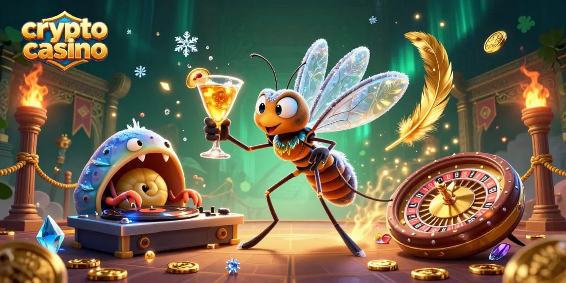 Les joueurs profitent d'une expérience unique dans un crypto casino avec des éléments de jeux animés et des effets visuels éblouissants.
