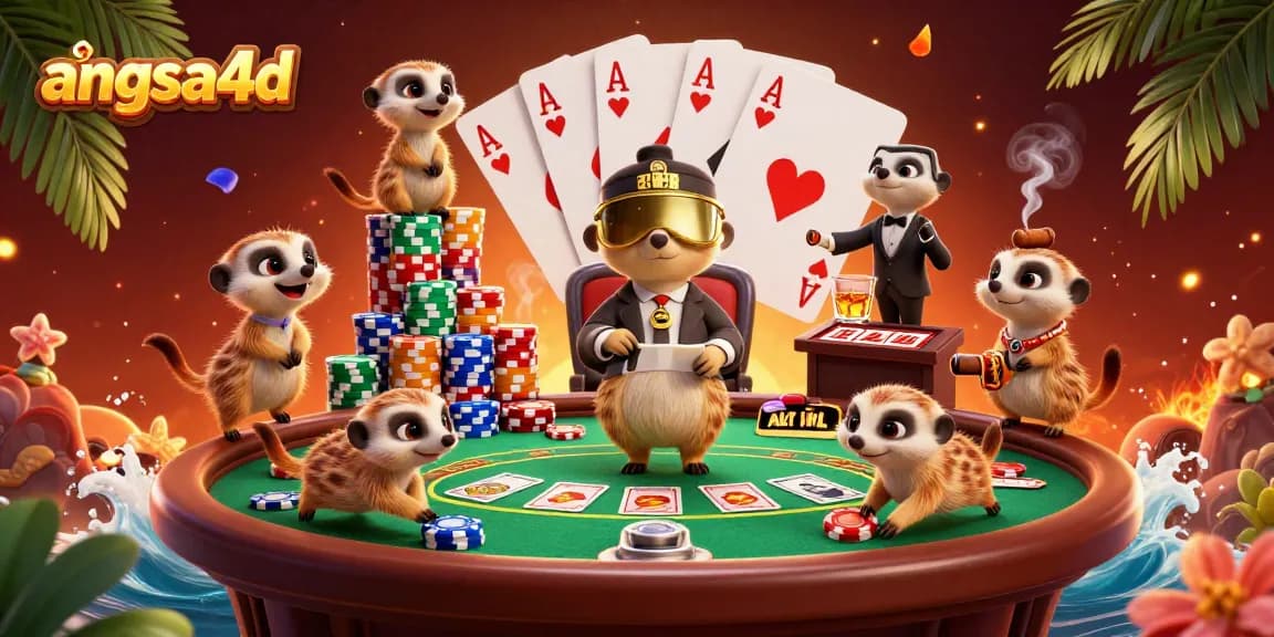 Engage in thrilling gameplay with angsa4d as meerkats delight in dynamic casino action.