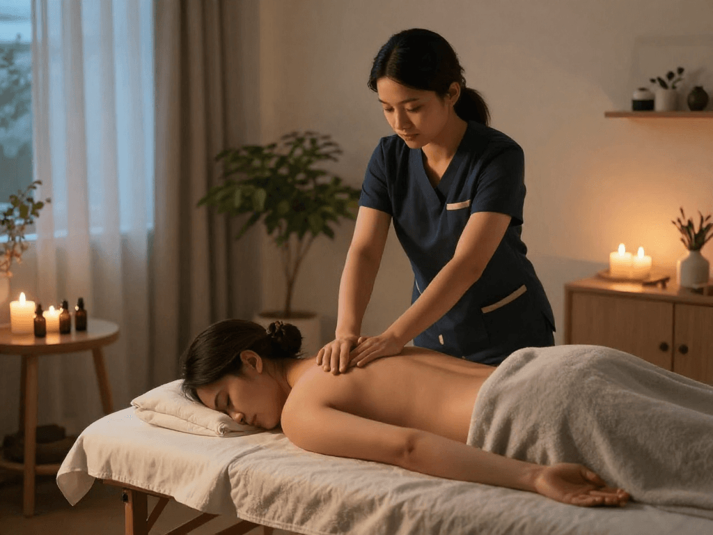 Discover premium 영등포출장 massage services in a serene home setting with a professional therapist.