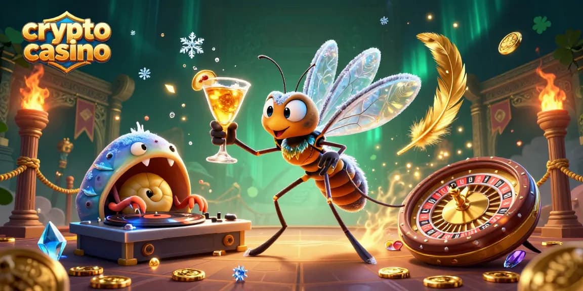 Les joueurs profitent d'une expérience unique dans un crypto casino avec des éléments de jeux animés et des effets visuels éblouissants.
