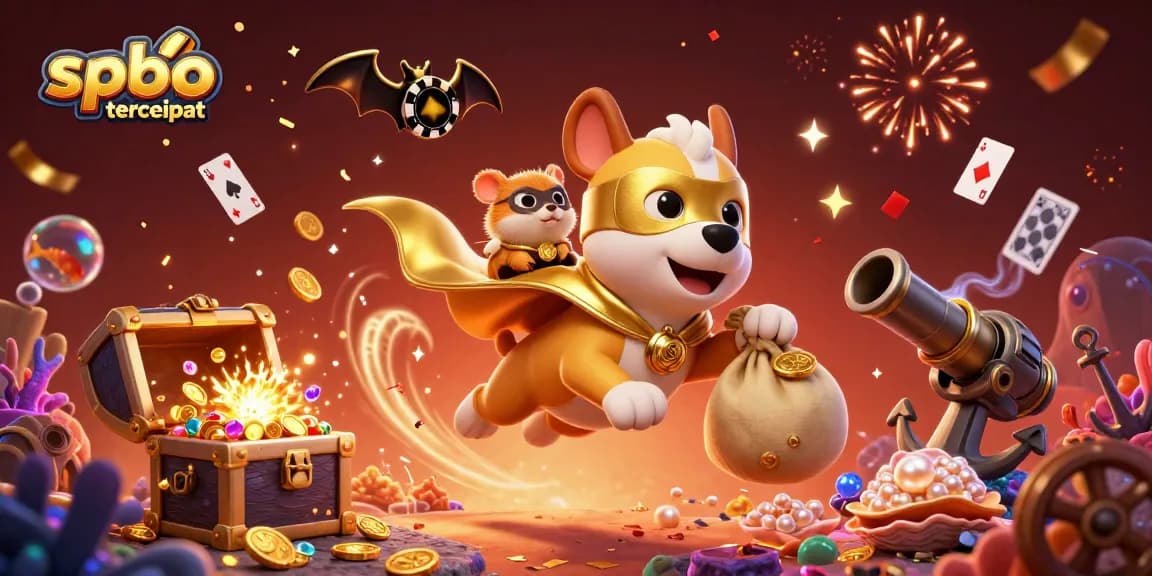 Experience thrilling moments with spbo tercepat in this vibrant 3D casino illustration.
