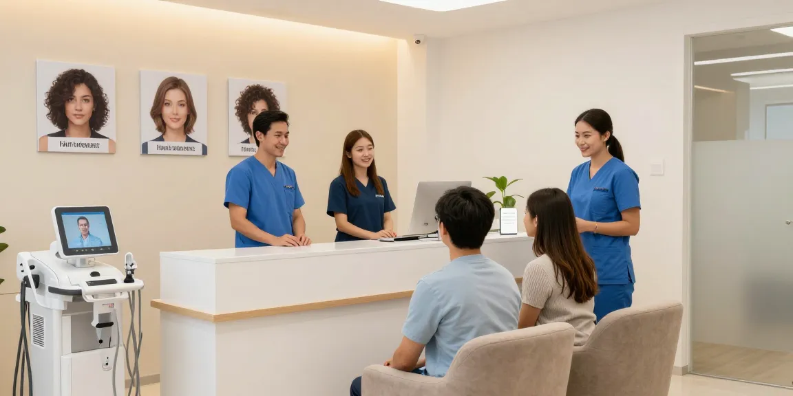 "Hair transplant turkey consultation at a modern clinic with expert healthcare providers in a trust-building environment."