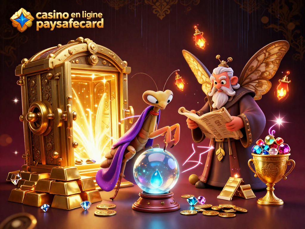 Gagnez en jouant au casino en ligne paysafecard avec des personnages mystiques et des trésors brillants.