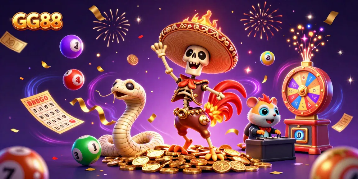 Experience GG88's thrilling casino action with vibrant characters and exciting game elements.