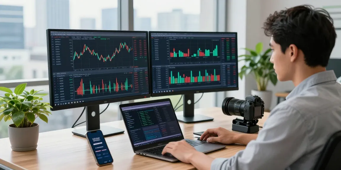 Analyzing cryptocurrency trends on OKX in Kazakhstan with advanced trading setup.