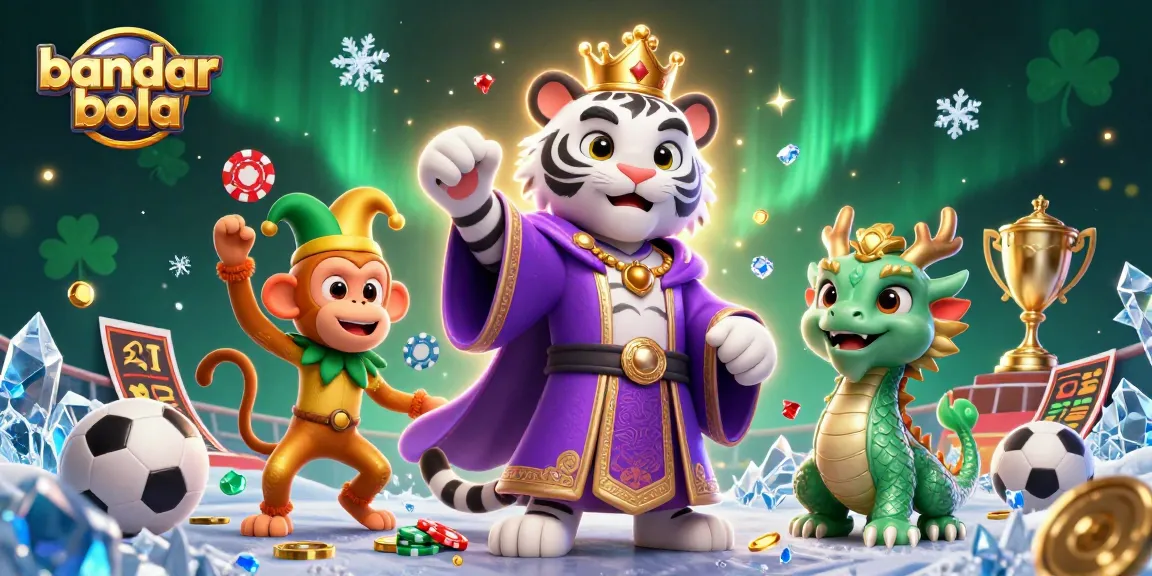 Engage with bandar bola sports betting excitement featuring colorful characters and dynamic elements.