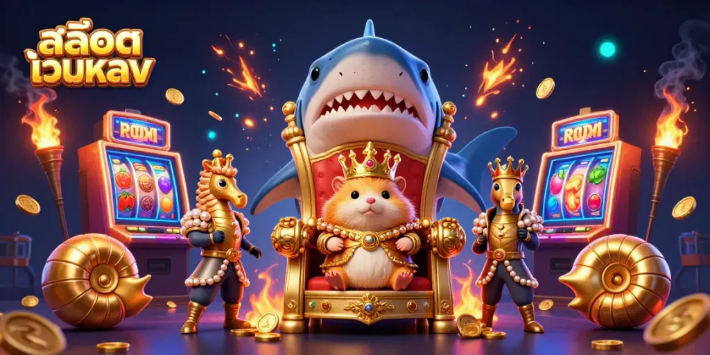 เล่นคาสิโนสล็อตเว็บตรงกับฮามสเตอร์ท่านน้อยผู้ยิ่งใหญ่และการ์ดซีฮอร์สในเวทมนตร์