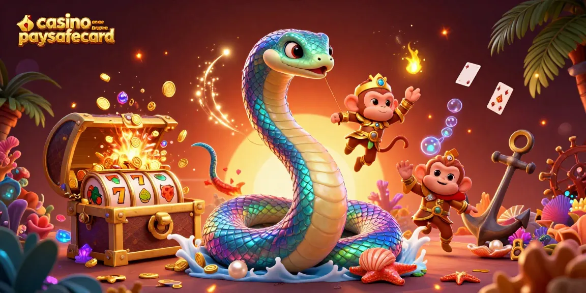 Jouez dans le casino en ligne paysafecard avec cette illustration dynamique et colorée.