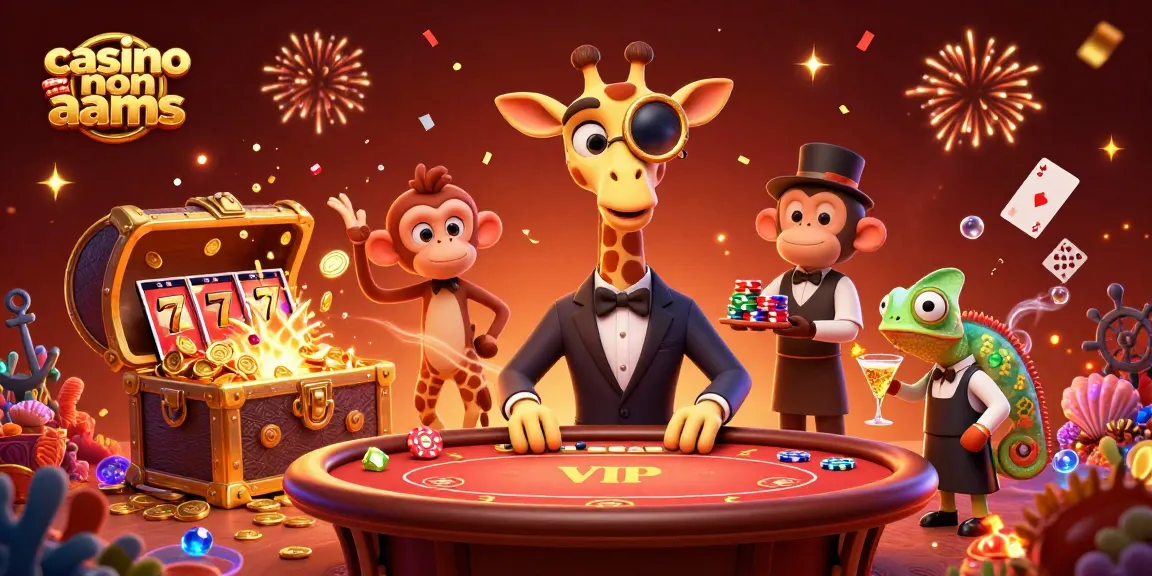Gioca a giochi coinvolgenti nei casino non AAMS con personaggi entusiasti ed elementi vibranti del casinò.