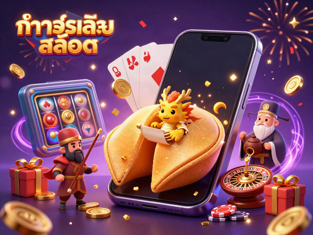 ทดลองเล่นสล็อตฟรีกับป๊อกกี้การ์ดและมังกรในโลกคาสิโน 3D