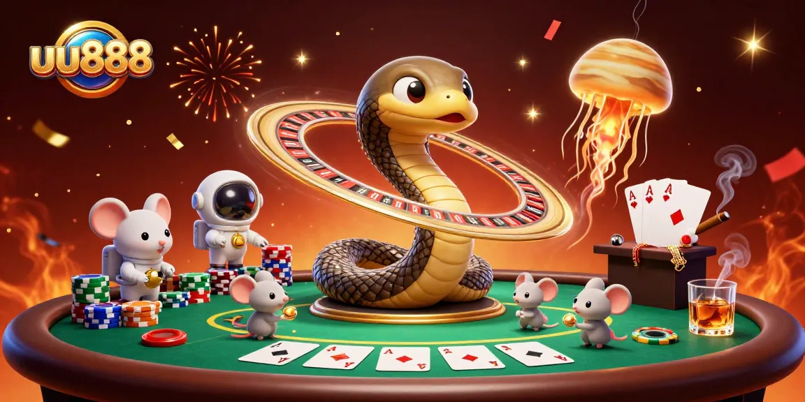 Experience the thrill of 3D cosmic gaming with uu888, featuring bets on Saturn's roulette wheel and lively characters.