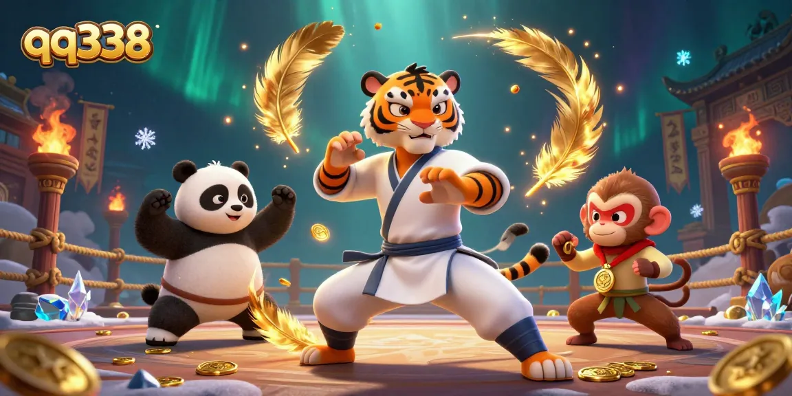 Experience thrilling gameplay with qq338's rich casino environment featuring fun characters and vibrant elements.
