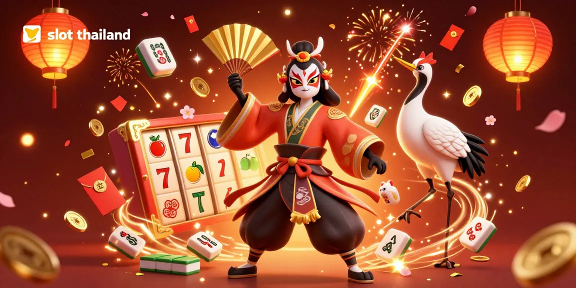 Experience the excitement of slot thailand with vibrant 3D characters and casino elements.