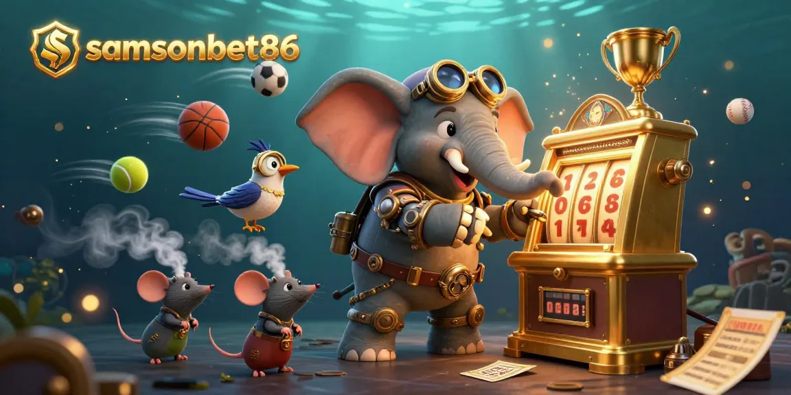 Experience thrilling actions of samsonbet86 with vibrant slot machines and sports betting elements.