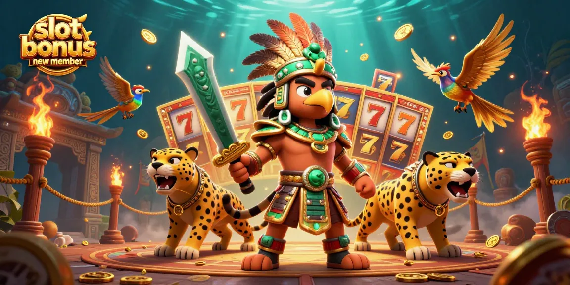 Experience the thrilling slot bonus new member with exciting gameplay and stunning rewards in this vibrant illustration.
