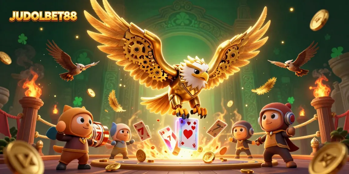 Experience the thrill at JUDOLBET88 with dynamic 3D illustration showcasing winning opportunities, engaging gameplay, and vibrant visuals.