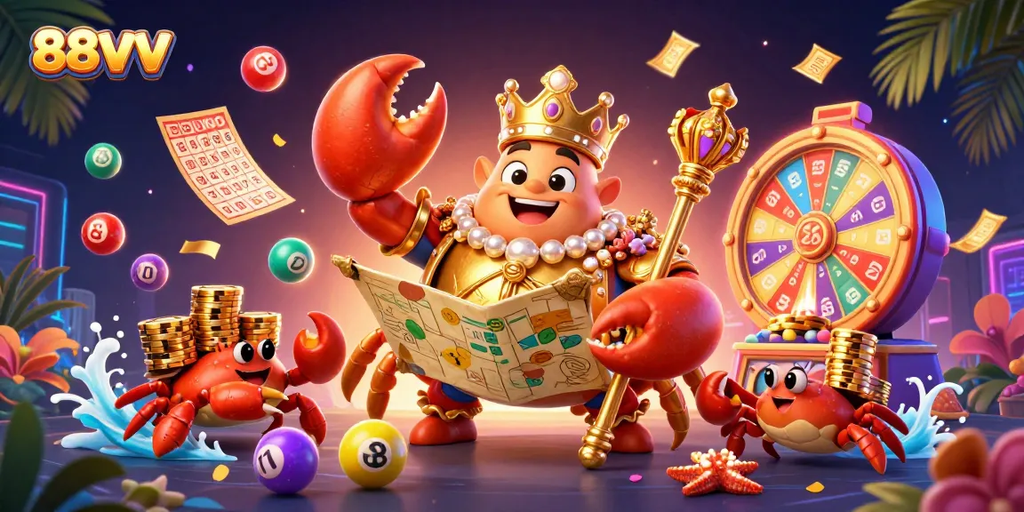 Experience thrilling games with 88VV's vibrant colorful lottery scene full of excitement.