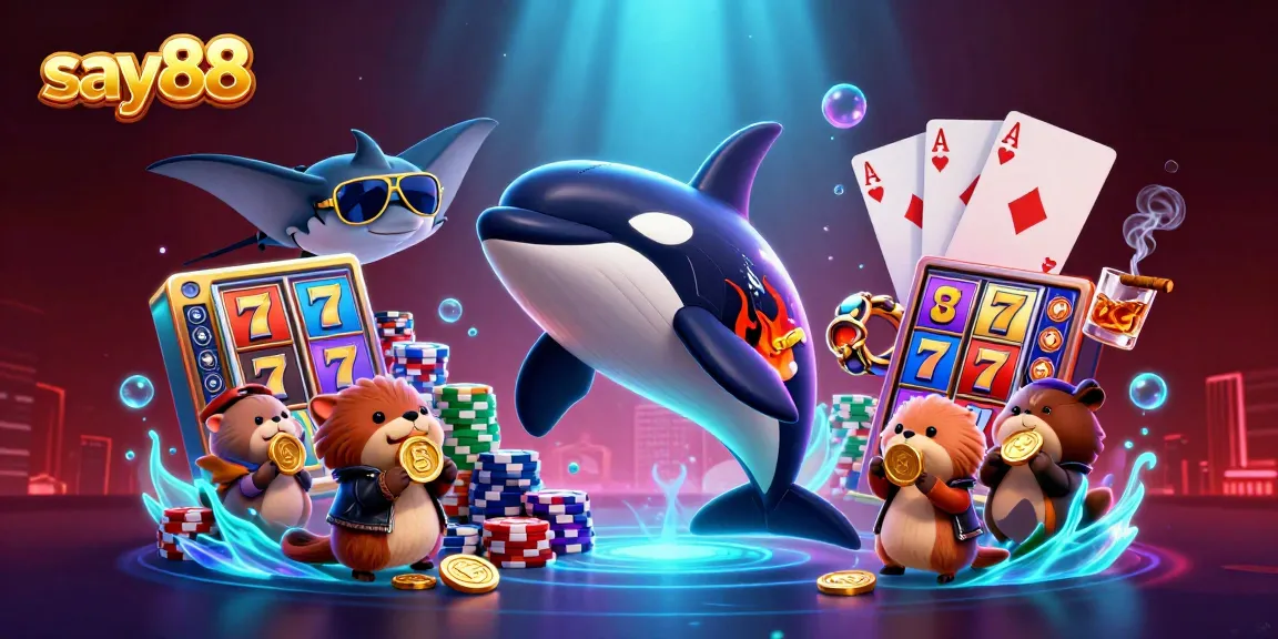 Engage in unforgettable moments with say88, enjoying vibrant slots with golden coins and captivating underwater scenery.