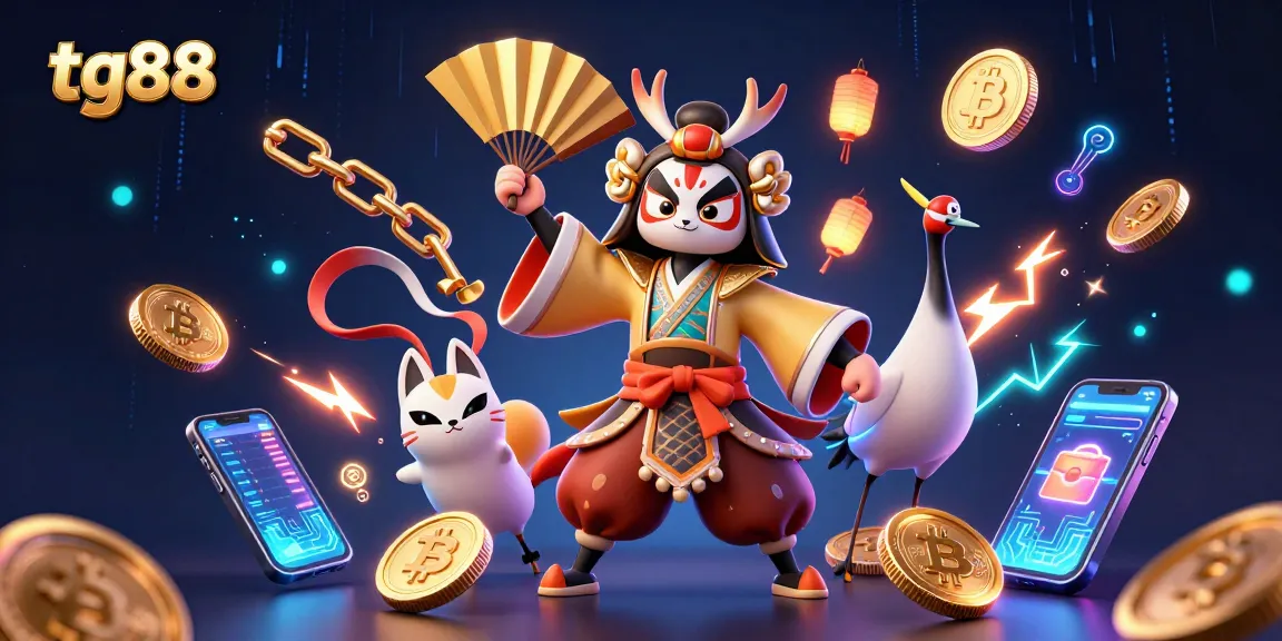 Engage in exciting gaming adventures at tg88 with vibrant characters and crypto-themed elements