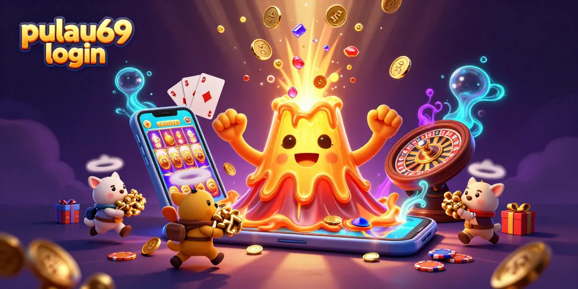 Experience the thrill of pulau69 login as golden coins erupt with vibrant slot games.