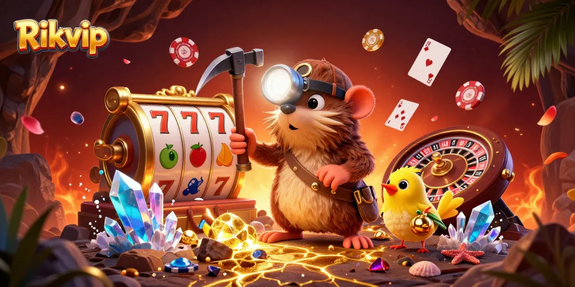 Rikvip offers an exciting treasure hunt adventure in online gaming with vibrant slot machines and intense action.