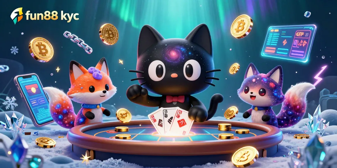 Chơi fun88 kyc với một chú mèo đen huyền bí và bạn đồng hành đầy màu sắc trong một sòng bài