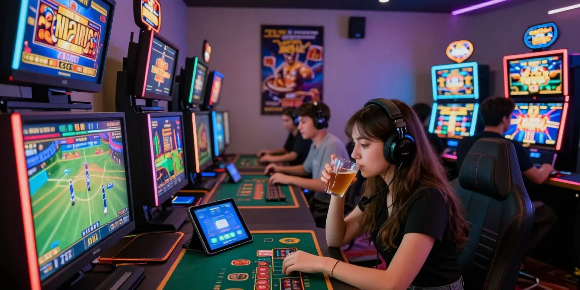 Engaged players explore raja328 situs with vibrant slot machines and live casino games in dynamic gaming atmosphere.