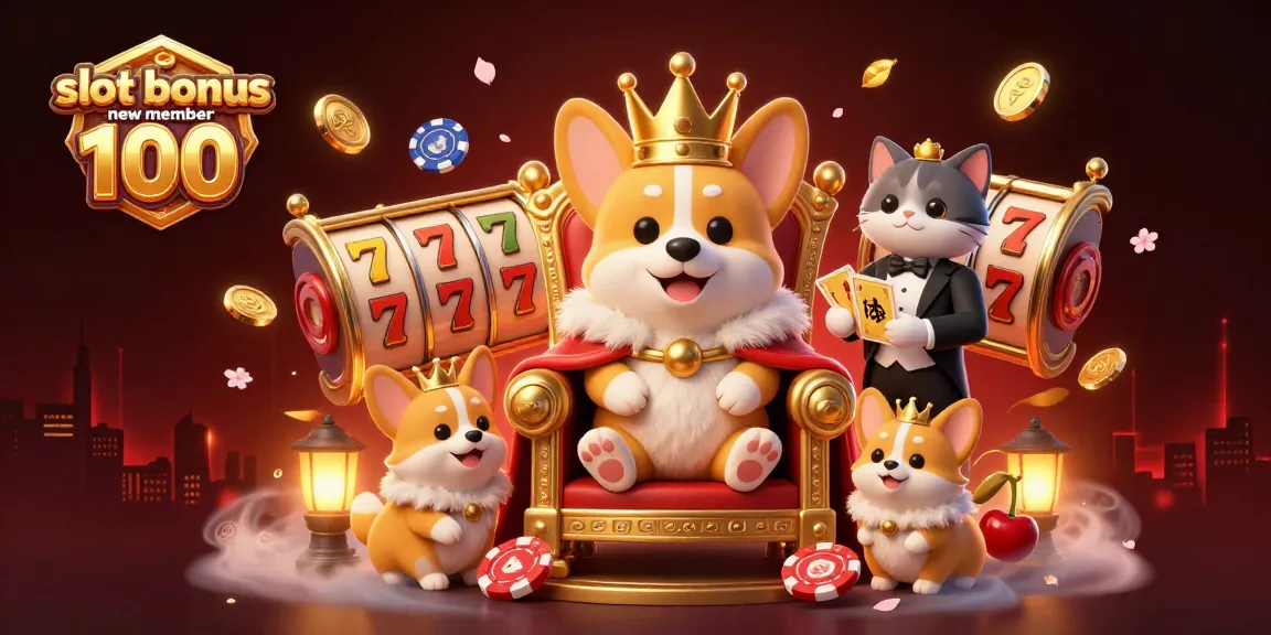 Play with slot bonus new member 100 and enjoy thrilling games with dynamic slot reels and symbols.