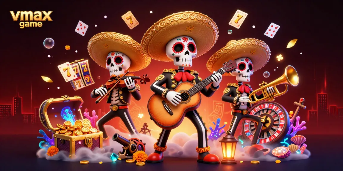 Engage with the vmax game through vibrant slots and a thrilling mariachi scene.