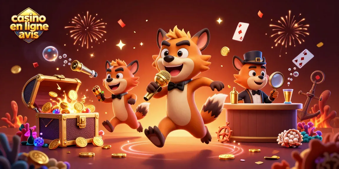 Découvrez l'animation comique dans les avis de casino en ligne avec des hyènes amusantes.