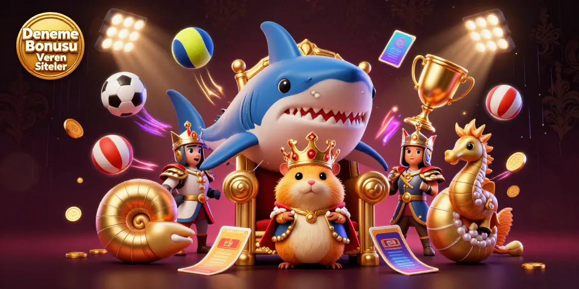 Experience exciting action at Deneme Bonusu Veren Siteler with a fierce golden hamster king and vibrant gaming elements.