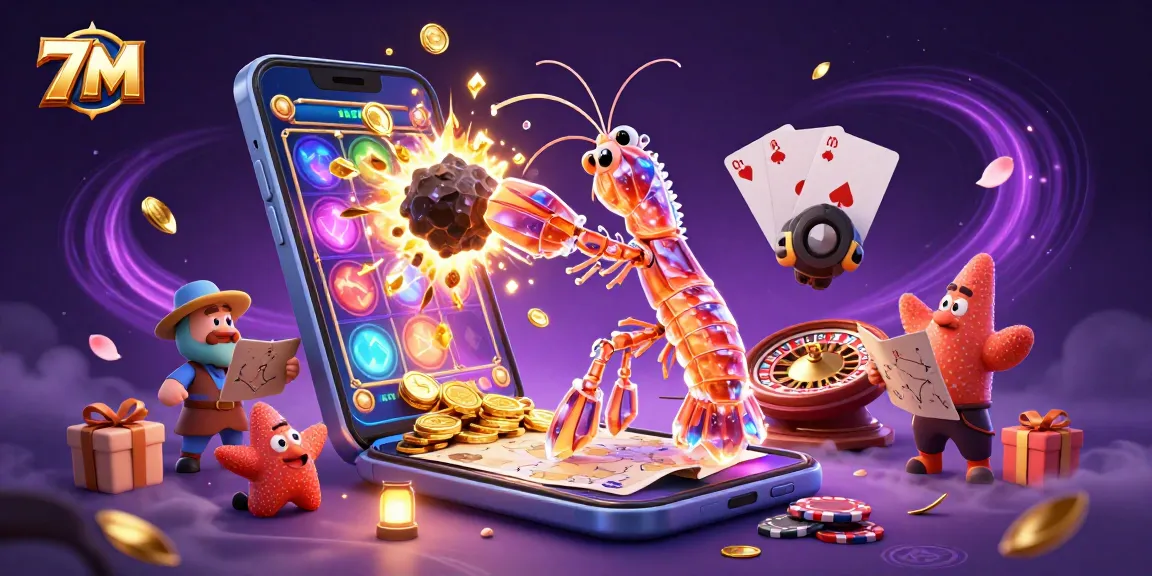 Experience thrilling action with the 7M slot game featuring vibrant casino elements.