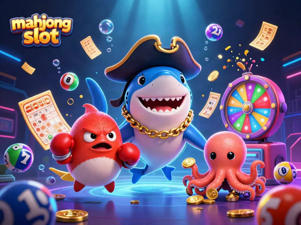 Engage in mahjong slot excitement with colorful characters and dynamic casino elements.