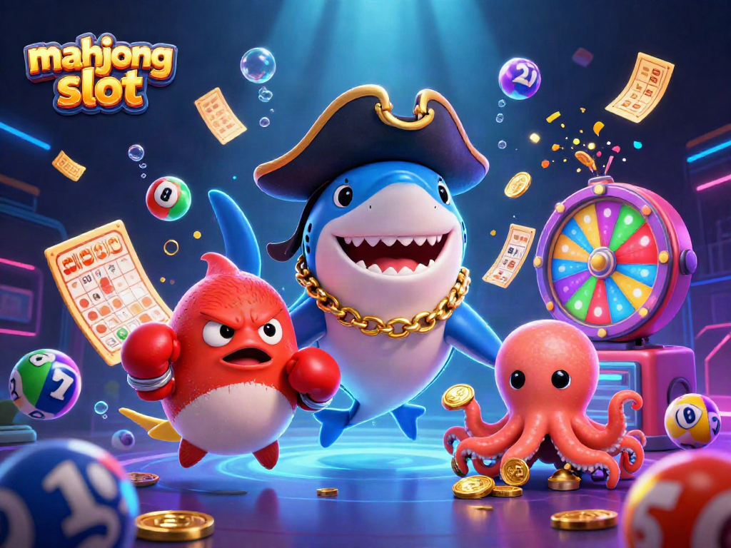 Engage in mahjong slot excitement with colorful characters and dynamic casino elements.
