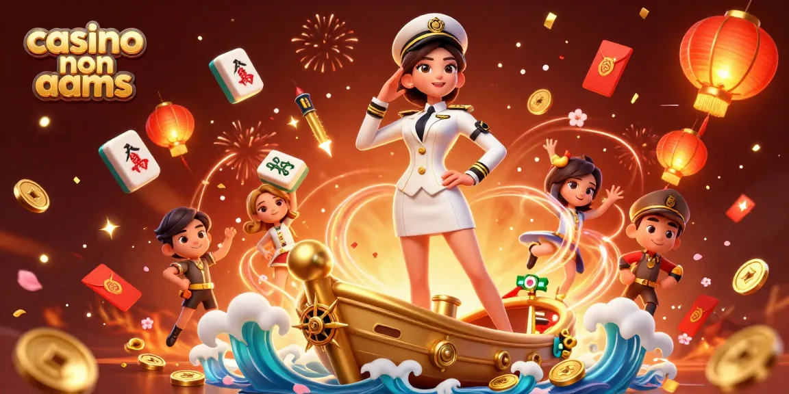 Scopri giochi emozionanti nei casino non AAMS con una glamour donna asiatica in abbigliamento dorato incorniciata da immagini vibranti.