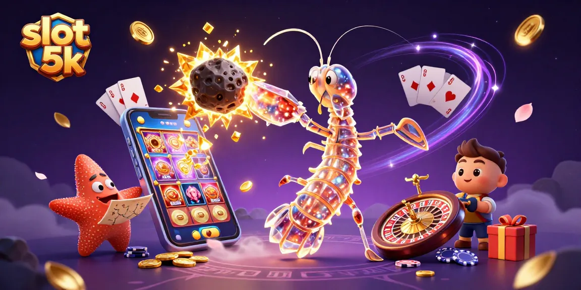 Engage in thrilling gameplay with slot 5k, featuring vibrant scenes of slot adventures and dynamic characters.