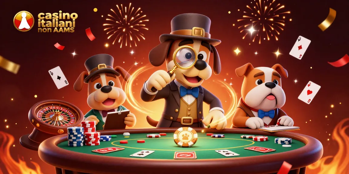 Gioca nei casino italiani non AAMS con divertenti indagini su chip d'oro e elementi di poker.