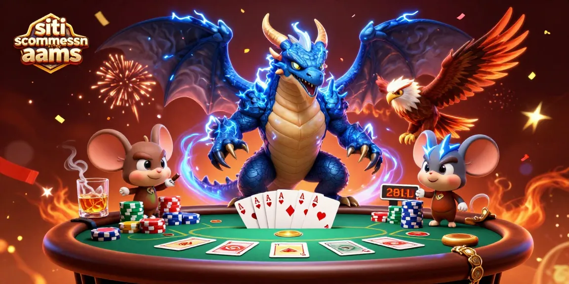 Elementi di gioco nei siti scommesse non aams con un drago e un falco in festa.