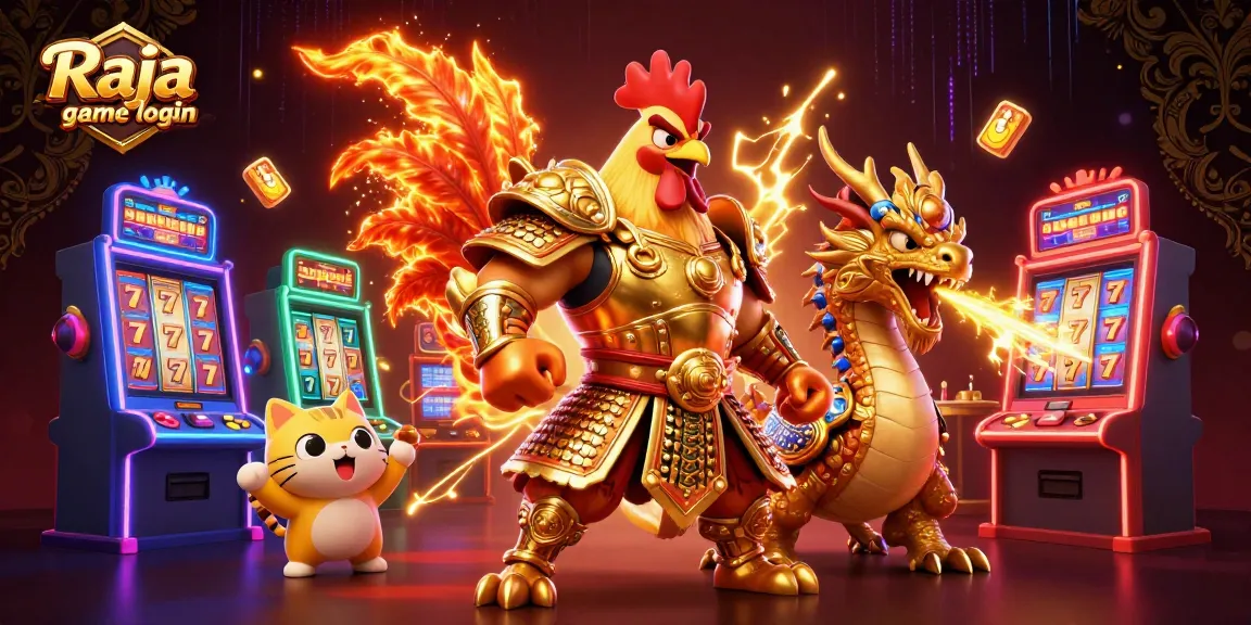 Play exciting games with Raja game login to win big rewards in this vibrant casino scene.