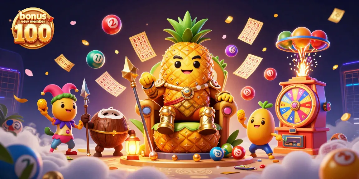 Join the excitement with bonus new member 100 for slots, with vibrant casino elements and engaging characters.