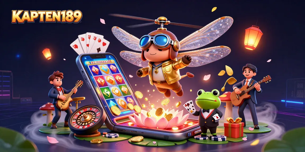KAPTEN189 menawarkan pengalaman slot online terbaik dengan ilustrasi casino 3D yang dinamis.