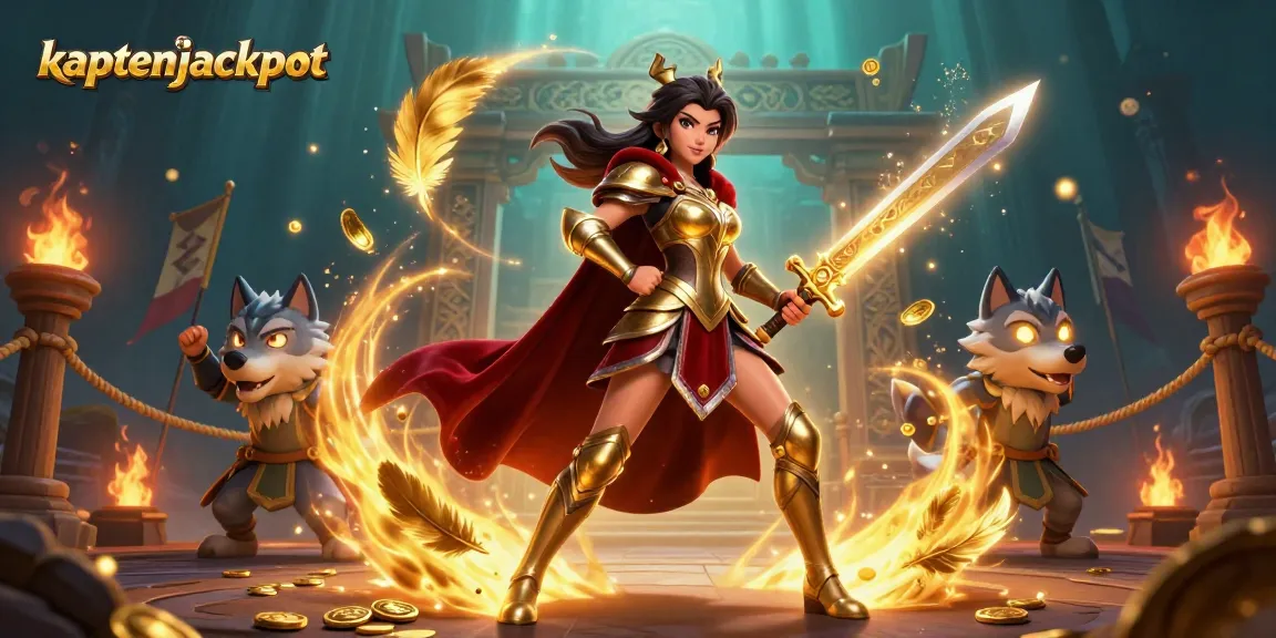 Engage in thrilling gameplay with kaptenjackpot's dynamic casino atmosphere featuring captivating characters and gold elements.