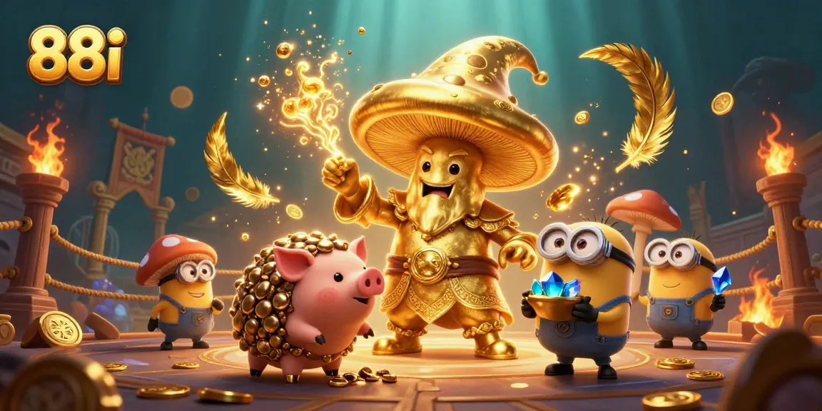 Play thrilling games at 88i, where a golden wizard and sparkling treasures promise excitement.