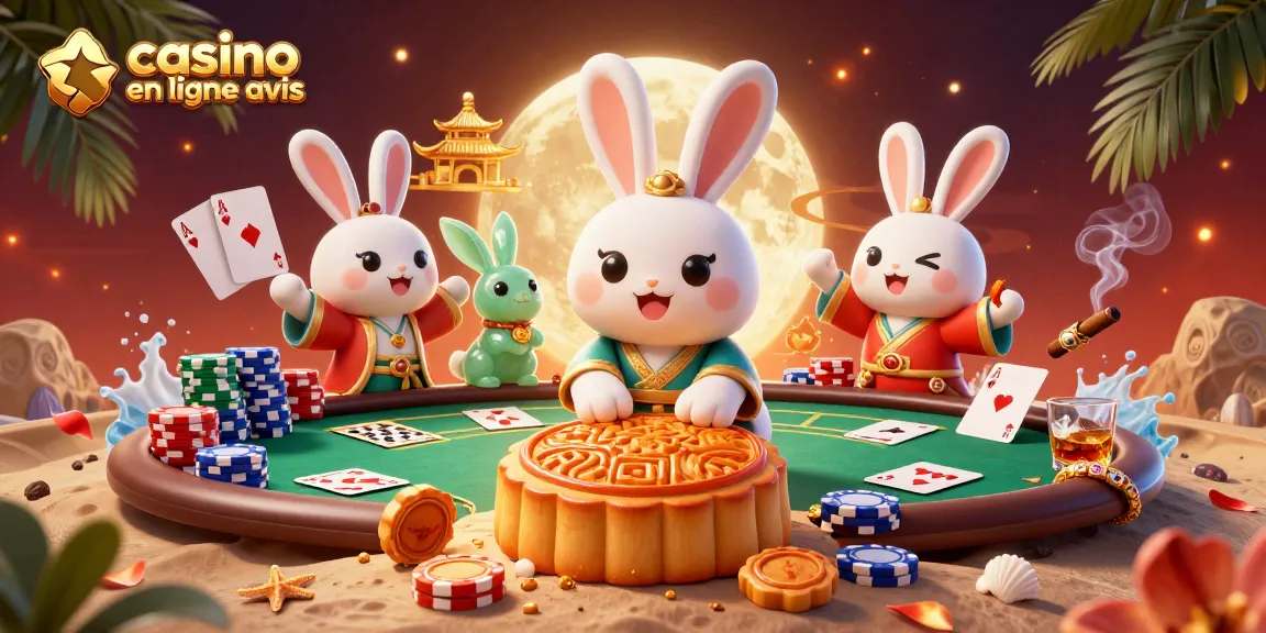 Évaluez les casinos en ligne avec un personnage de conte et des jetons de poker scintillants.