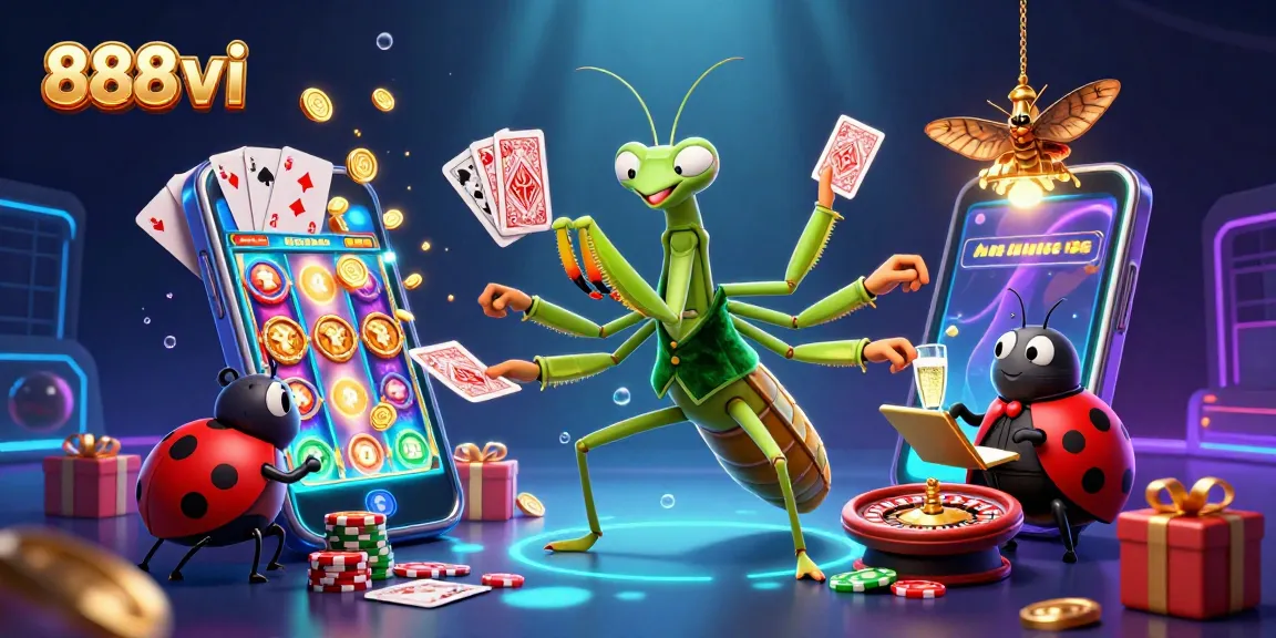 Spin and win at 888vi casino with vibrant game elements and engaging characters.